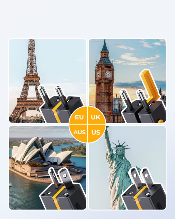 VOLTME VITO Go EzTravel Travel Charger 35W - Black F4025 - Image 5